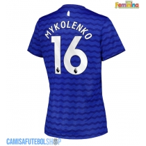 Camisa de time de futebol Everton Vitaliy Mykolenko #16 Replicas 1º Equipamento Feminina 2025-26 Manga Curta